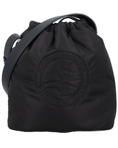 Saint Laurent Aint Laurent Laced Bucket Bag - Black
