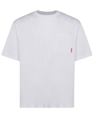 Acne Studios Pocket Patch Crewneck T-shirt - White