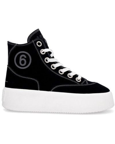MM6 by Maison Martin Margiela Platform High-top Sneakers - Black
