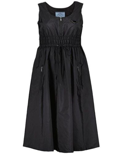 Prada Jacquard Midi Dress - Women's 40