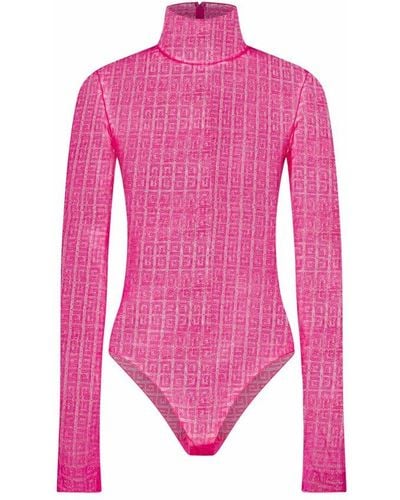 Givenchy 4g Mesh Bodysuit - Pink