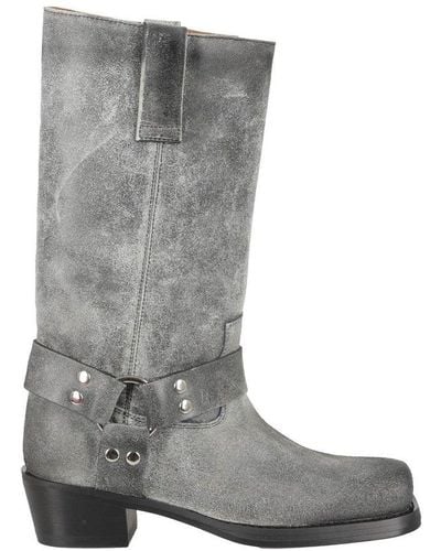 Paris Texas Roxy Brushed Boots - Gray