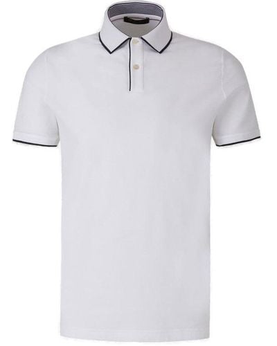 Loro Piana Button Detailed Short-sleeved Polo Shirt - White