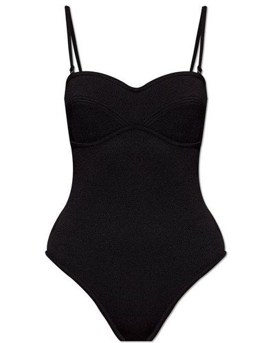 Bottega Veneta Strapped One-piece Swimsuit - Black