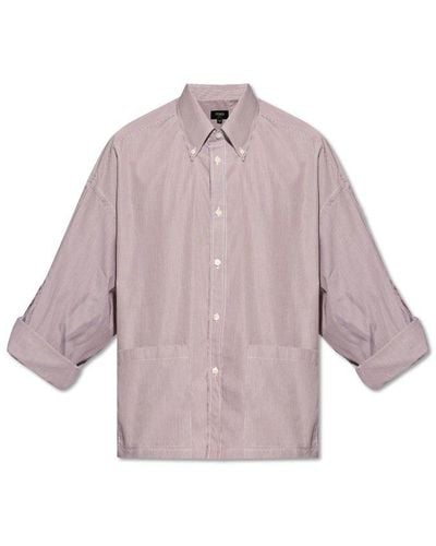 Fendi Striped Shirt, - Pink