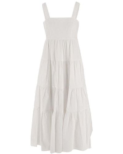 Michael Kors Stretch Cotton Dress - White