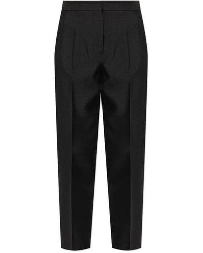 Jil Sander Creased Tailored Pants - Black