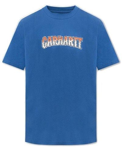 Carhartt Printed T-shirt, - Blue