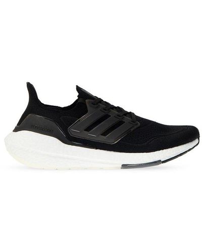 adidas Ultraboost 21 Lace-up Sneakers - Black