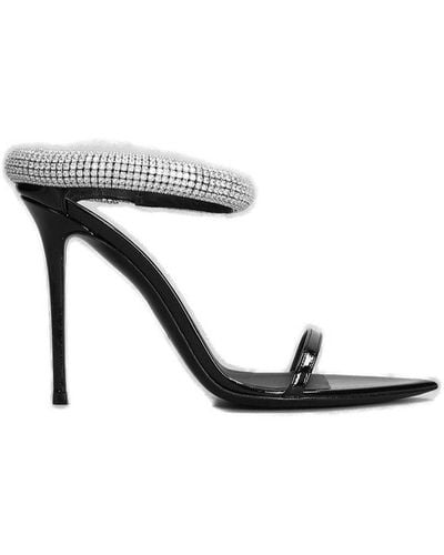 Giuseppe Zanotti Intriigo Galassia Embellished Open Toe Sandals - Black