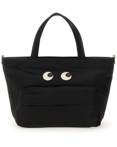 Anya Hindmarch Mini Eyes Tote Bag - Black