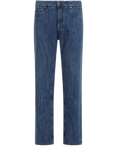 Etro Straight-leg Slim-cut Jeans - Blue