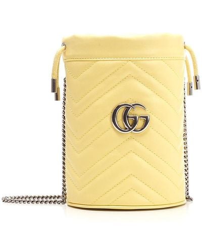 Gucci Mini Borsa "GG Marmont" - Yellow
