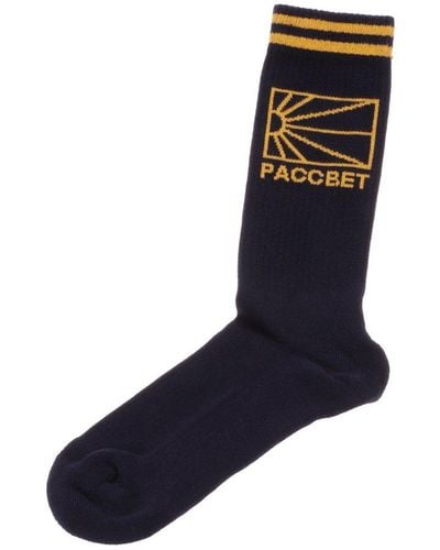 Rassvet (PACCBET) Logo Knit Socks - Blue