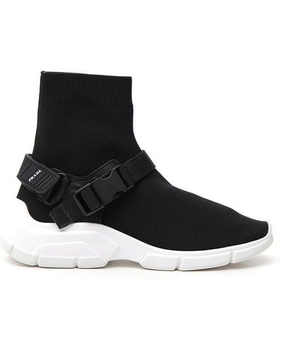 Prada Sock Sneakers - Black