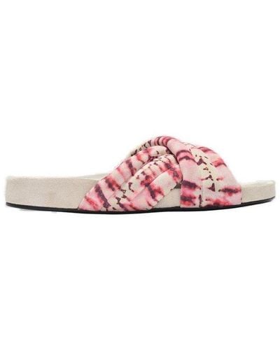 Isabel Marant Holden Tie-dyed Sandals - Pink