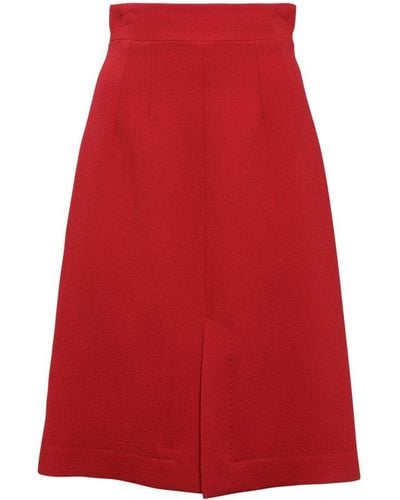 Dolce & Gabbana High-waisted Skirt - Red