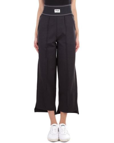 FILA Chrisinda Wide Leg Pant Womens Mid Rise Flare Sweatpant