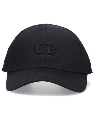 C.P. Company Logo Embroidered Baseball Cap - Blue