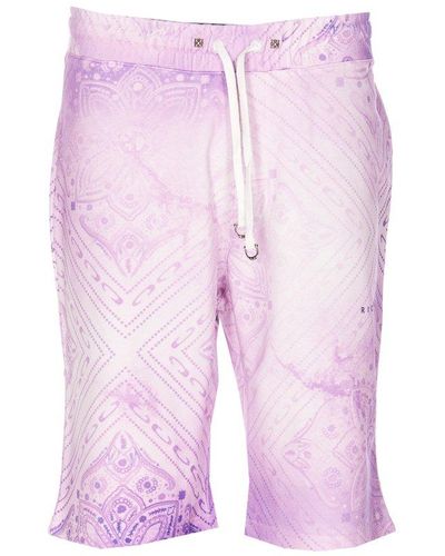 John Richmond Bandana-printed Drawstring Shorts - Pink
