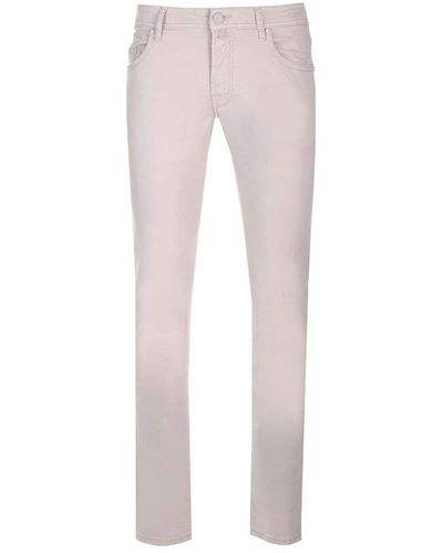 Jacob Cohen Nick Mid-rise Slim-fit Trousers - Grey