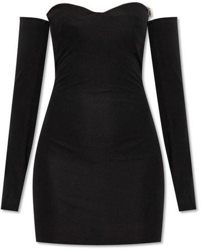 DSquared² Off-shoulder Mini Dress - Black