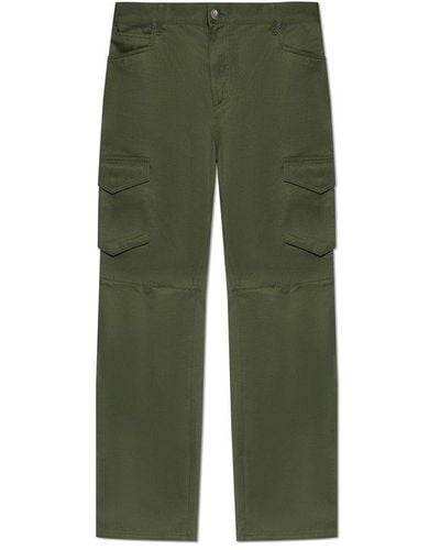 Balmain Straight Leg Cargo Trousers - Green