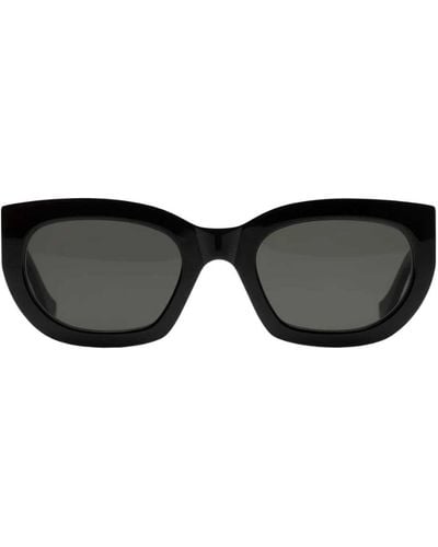 Retrosuperfuture Alva Rectangle Frame Sunglasses - Black