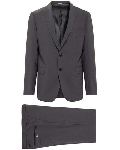 Emporio Armani Single-breasted Two-piece Tailored Suit - Gray