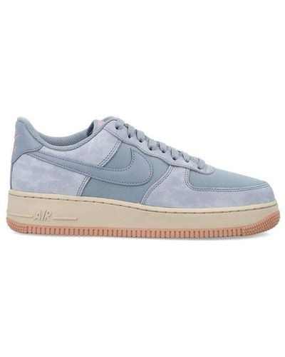Nike Air Force 1'07 Lx Logo Patch Trainers - Blue