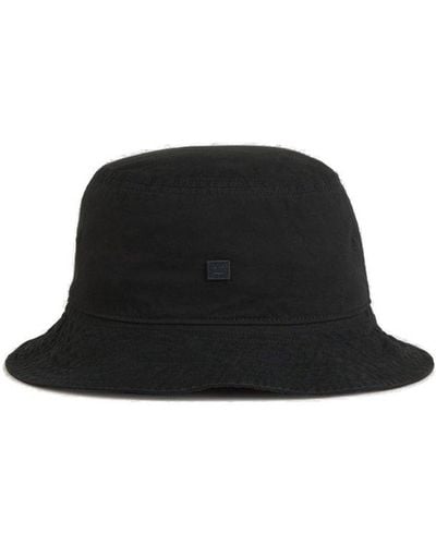 Acne Studios Logo Patch Bucket Hat - Black