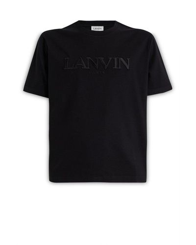 Lanvin Tonal Embroidery T-shirt - Black