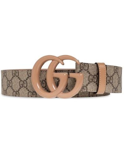 Gucci 'GG Marmont' Belt - Natural