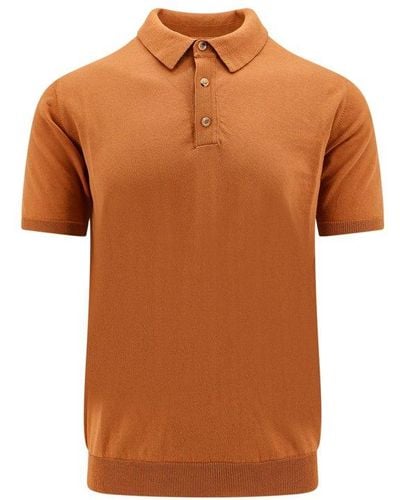 Roberto Collina Short-sleeve Polo Shirt - Orange