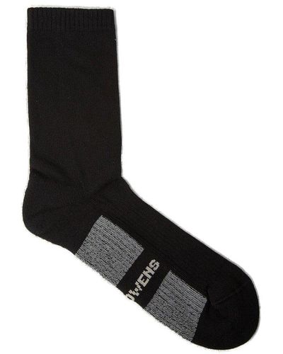 Rick Owens Black Glitter Socks