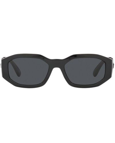 Versace Rectangular Frame Sunglasses - Black