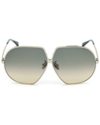 Tom Ford Oversized Frame Sunglasses - Metallic