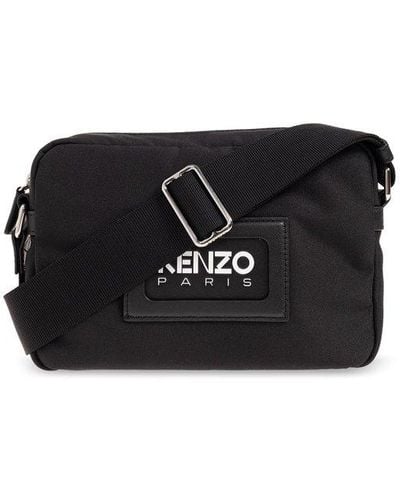 KENZO Shoulder Bag With Logo, - Black