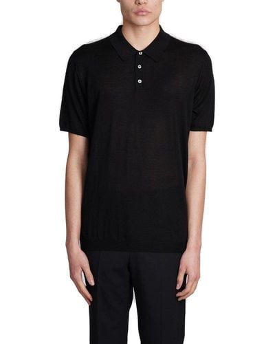 Roberto Collina Short-sleeve Polo Shirt - Black