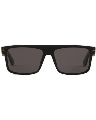Tom Ford Rectangular-frame Sunglasses - Gray