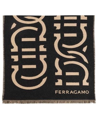 Ferragamo Wool Scarf - Black