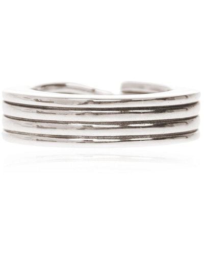 Bottega Veneta Silver Ring, - White