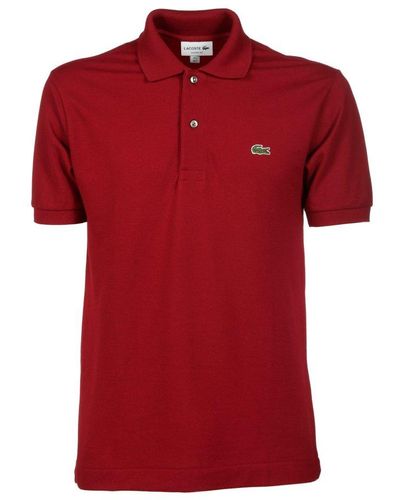 Lacoste Logo Patch Short-sleeved Polo Shirt - Red