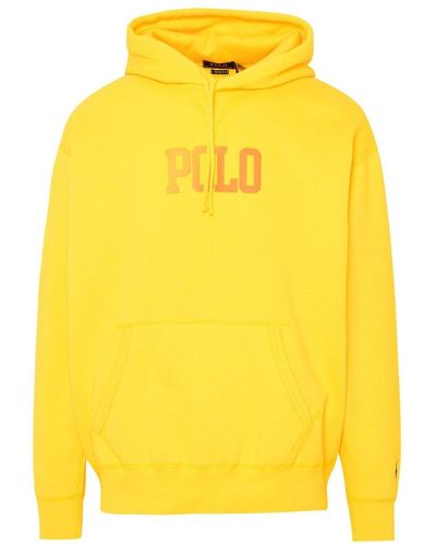 Polo Ralph Lauren Yellow Cotton Blend Sweatshirt