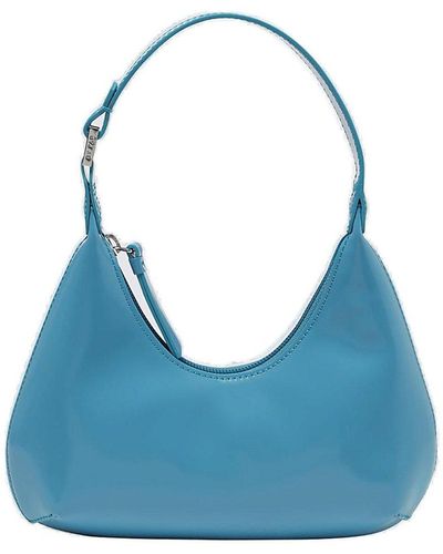 BY FAR Baby Amber Zipped Tote Bag - Blue