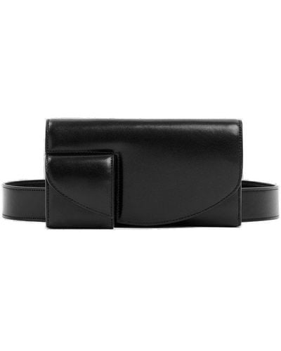 The Row Horizontal Cargo-pocket Detail Belt Bag - Black
