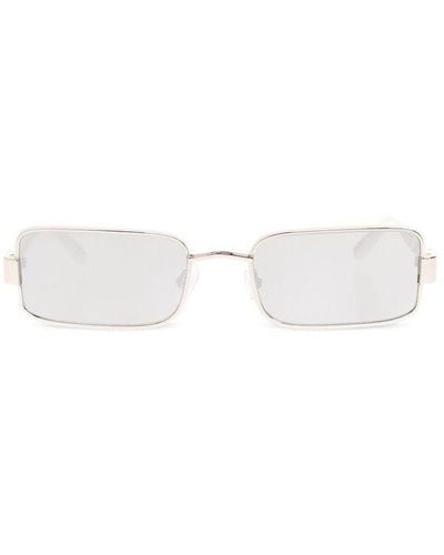 Linda Farrow Magda Butrym Rectangular Frame Sunglasses - White