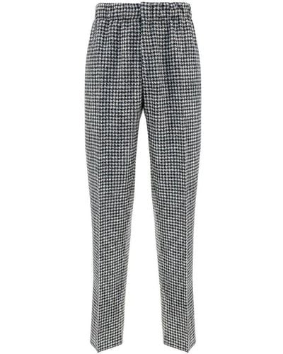 Zegna Checkered Chinos Trouses - Multicolour
