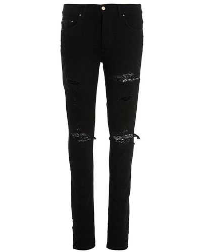 Amiri Mx1 Super-skinny Bandana Jeans - Black