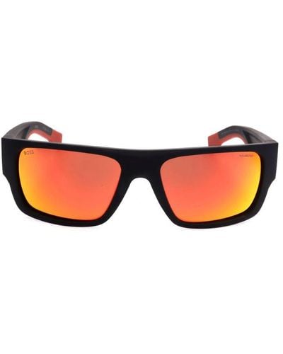 BOSS 1498/s Rectangle Frame Sunglasses - Black